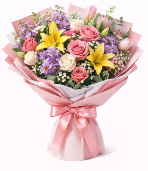 Sweet Embrace Wrapped Bouquet Flower Bouquet