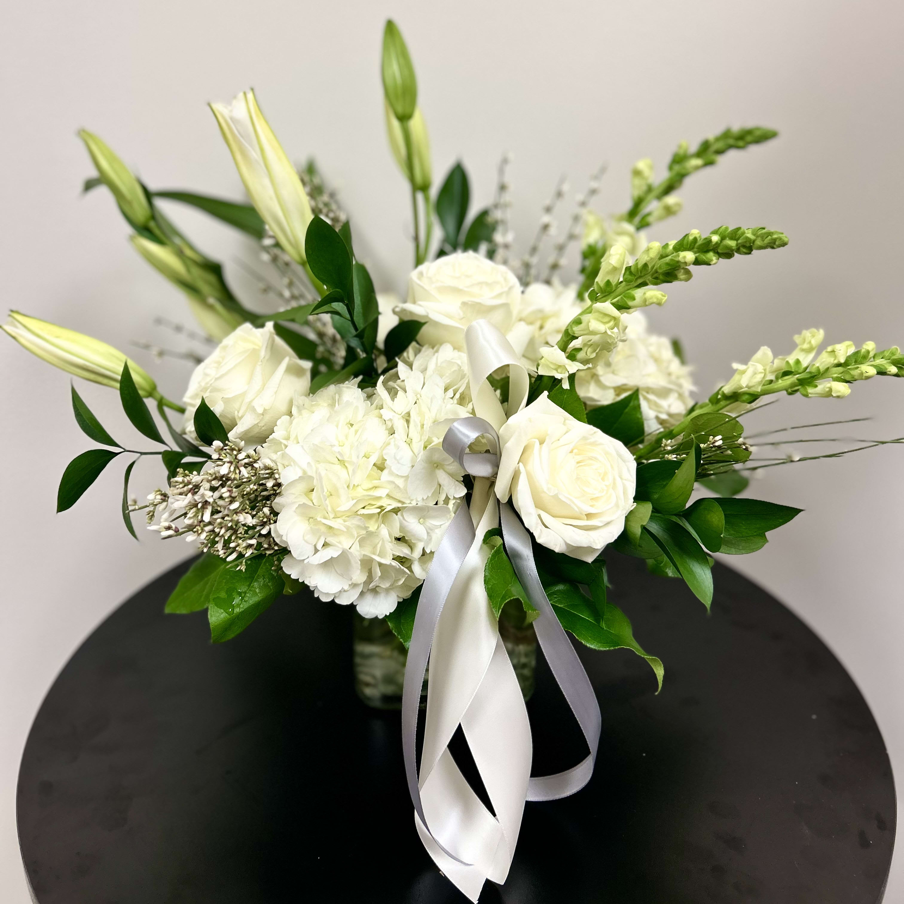 All White Flower Arrangement