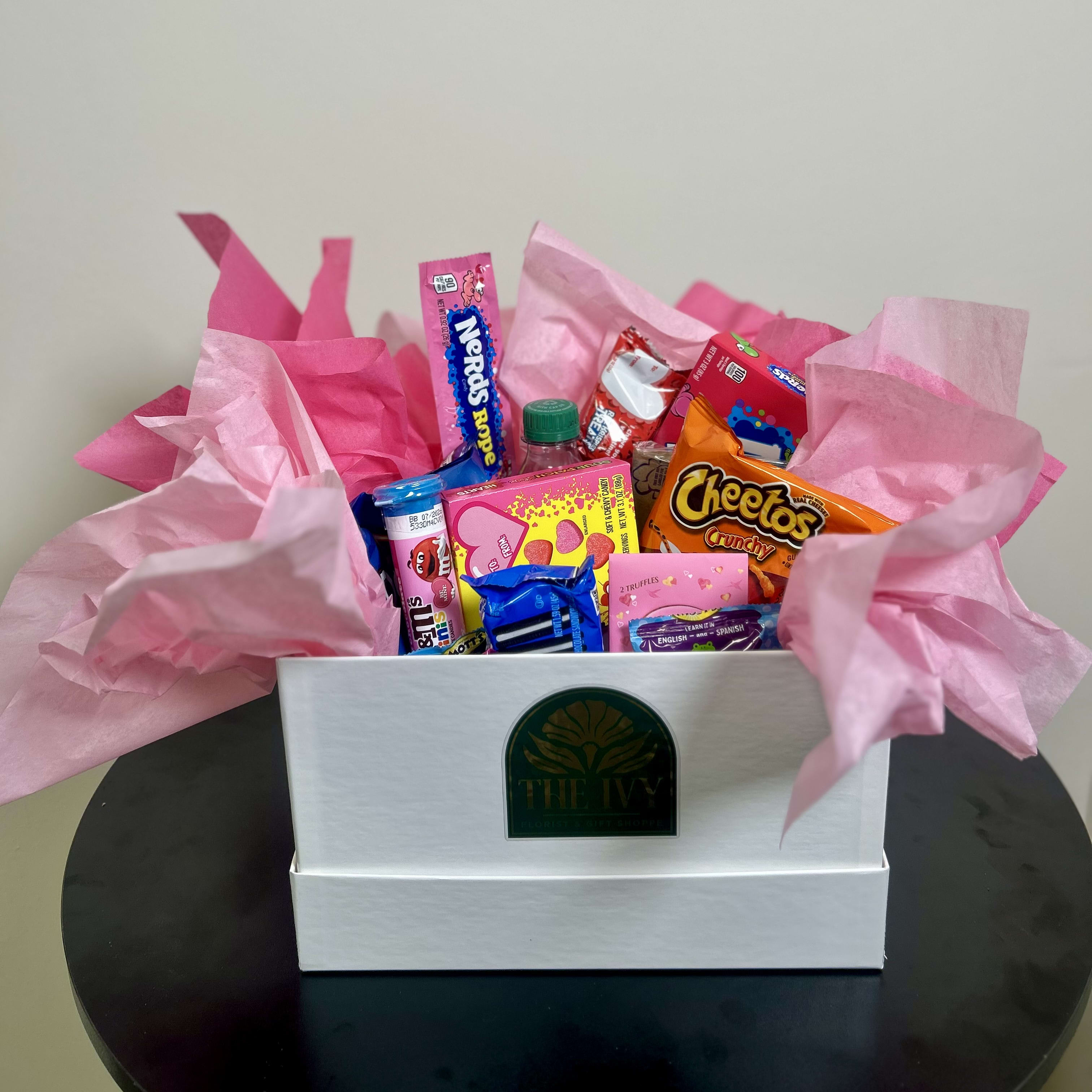 Snack Basket Flower Bouquet