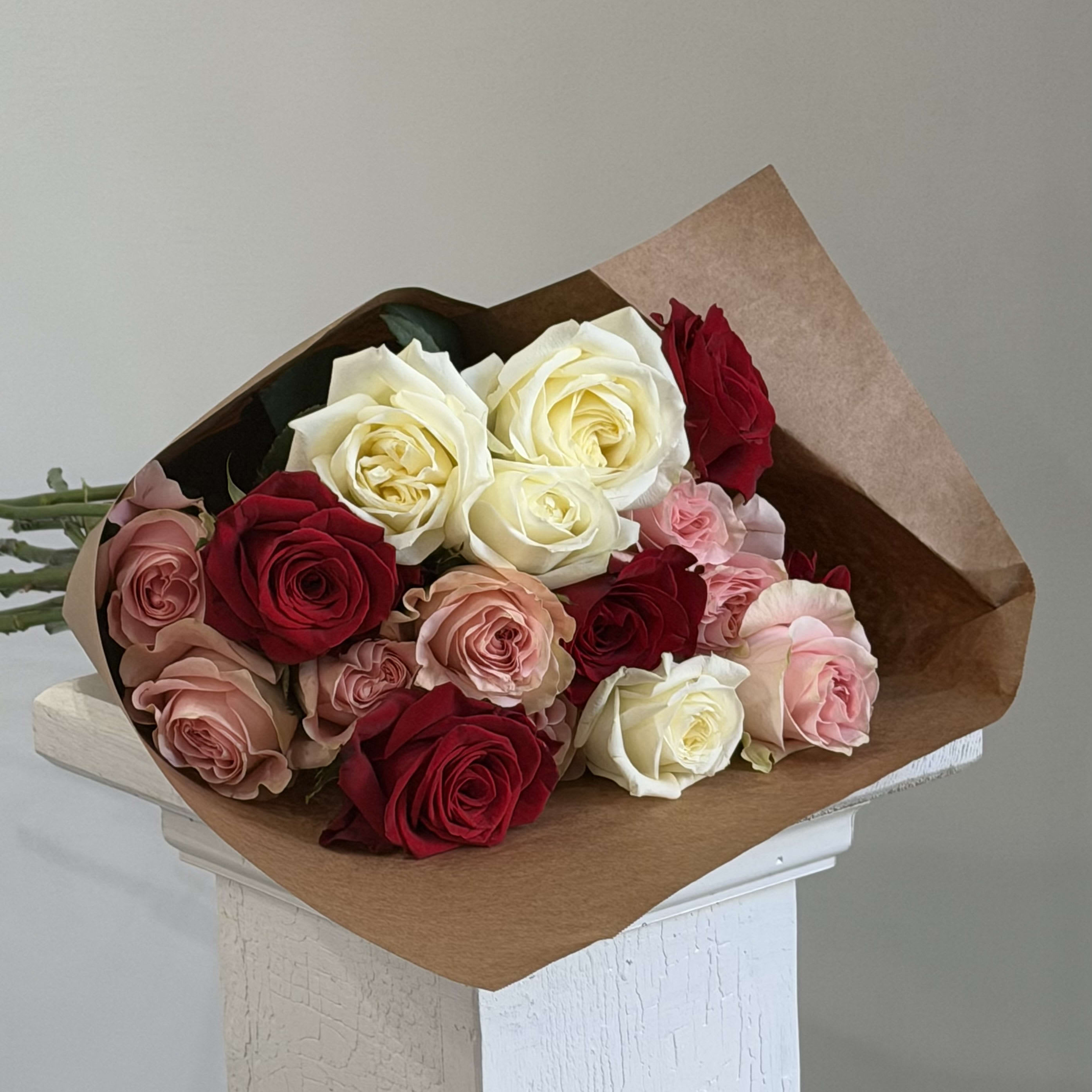 Mix Color Roses Flower Bouquet