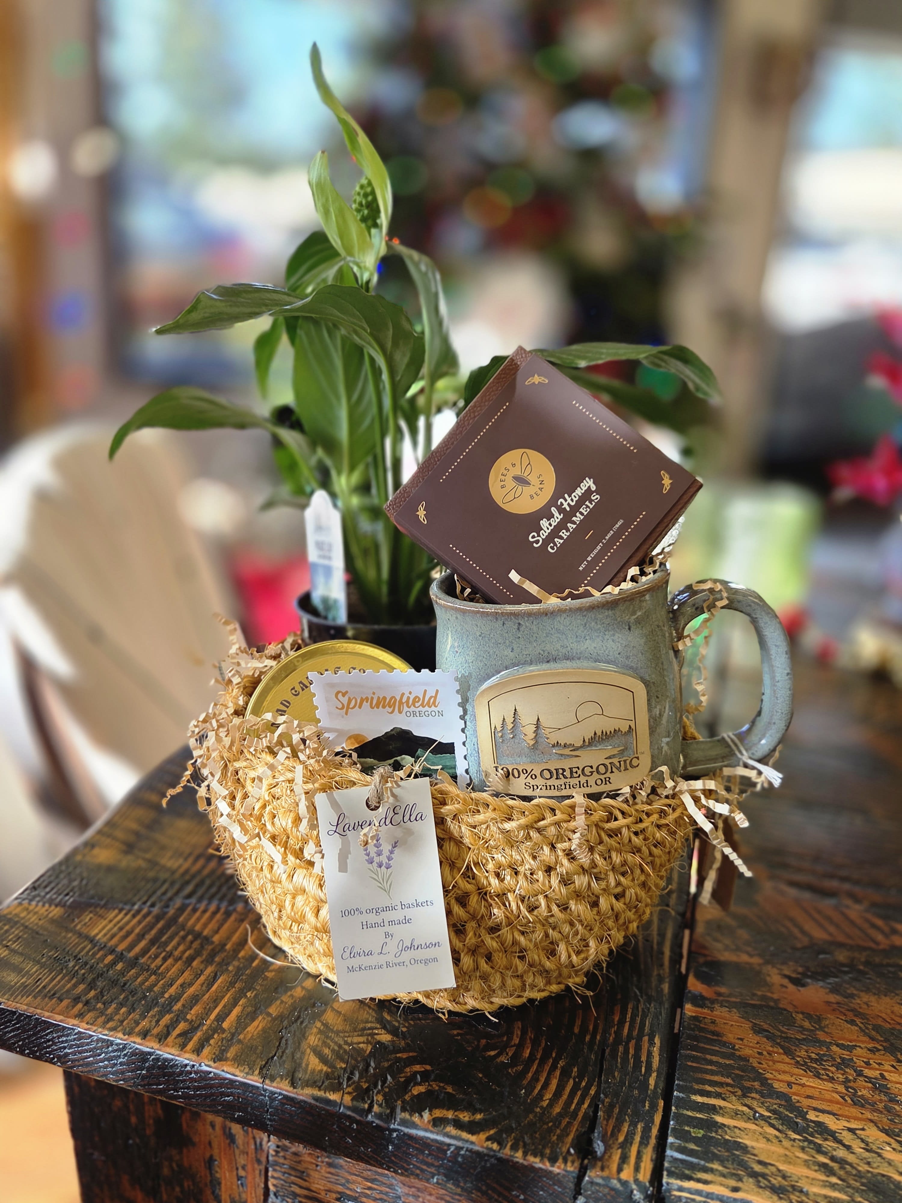 Made in Oregon Gift Basket Flower Bouquet