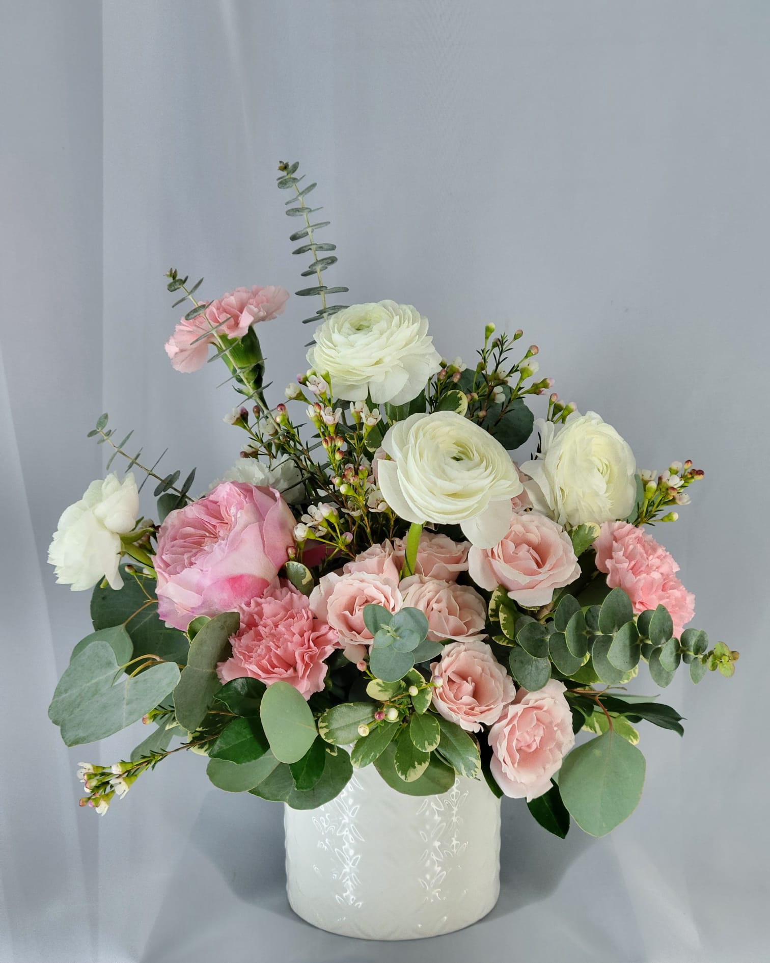 Blushing Garden Elegance Flower Bouquet
