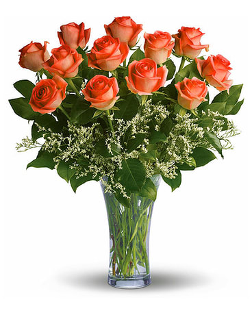 Orange Roses Flower Bouquet