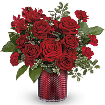 Radiant Crimson Bouquet Flower Bouquet