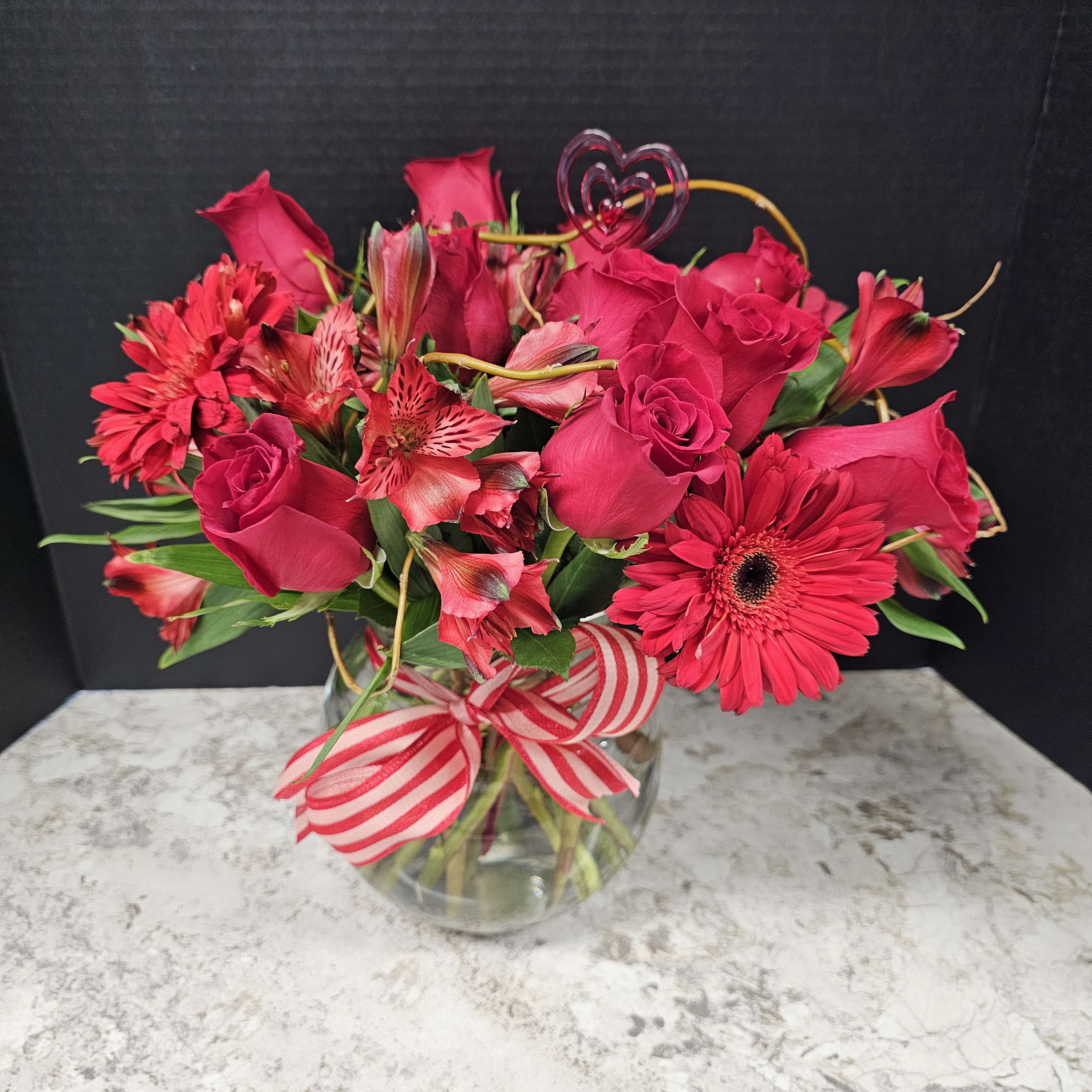 Red Hot Romance Flower Bouquet