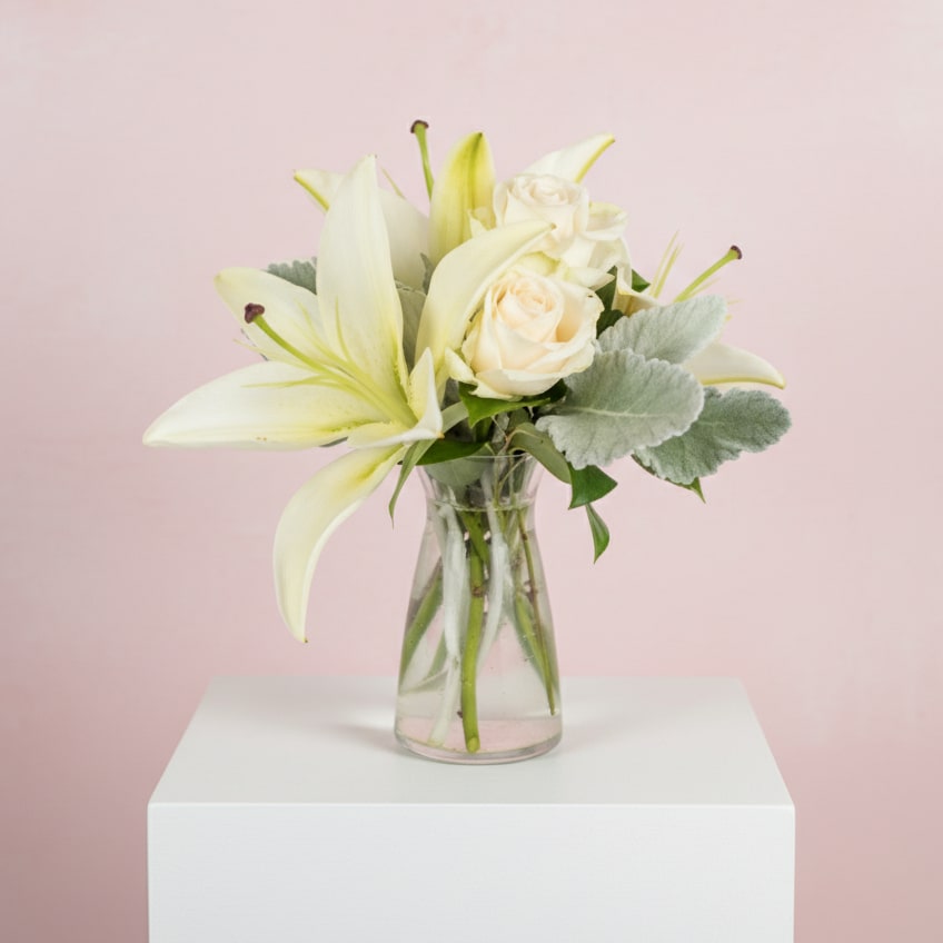 Pure and Simple Flower Bouquet