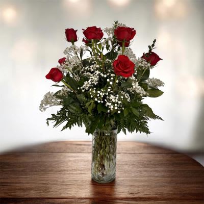 12 Knock Your Socks Off Roses Flower Bouquet