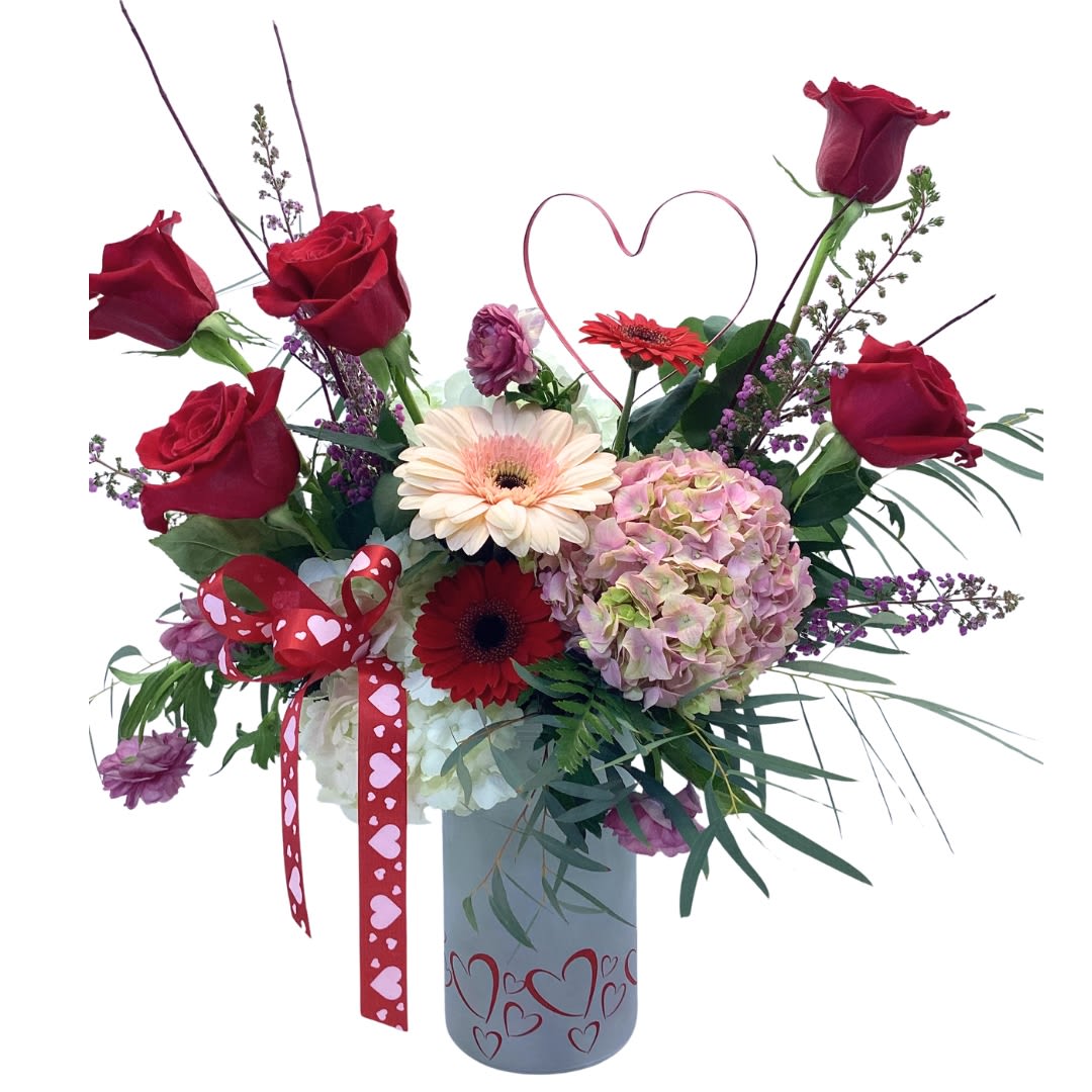 You Win My Heart Flower Bouquet