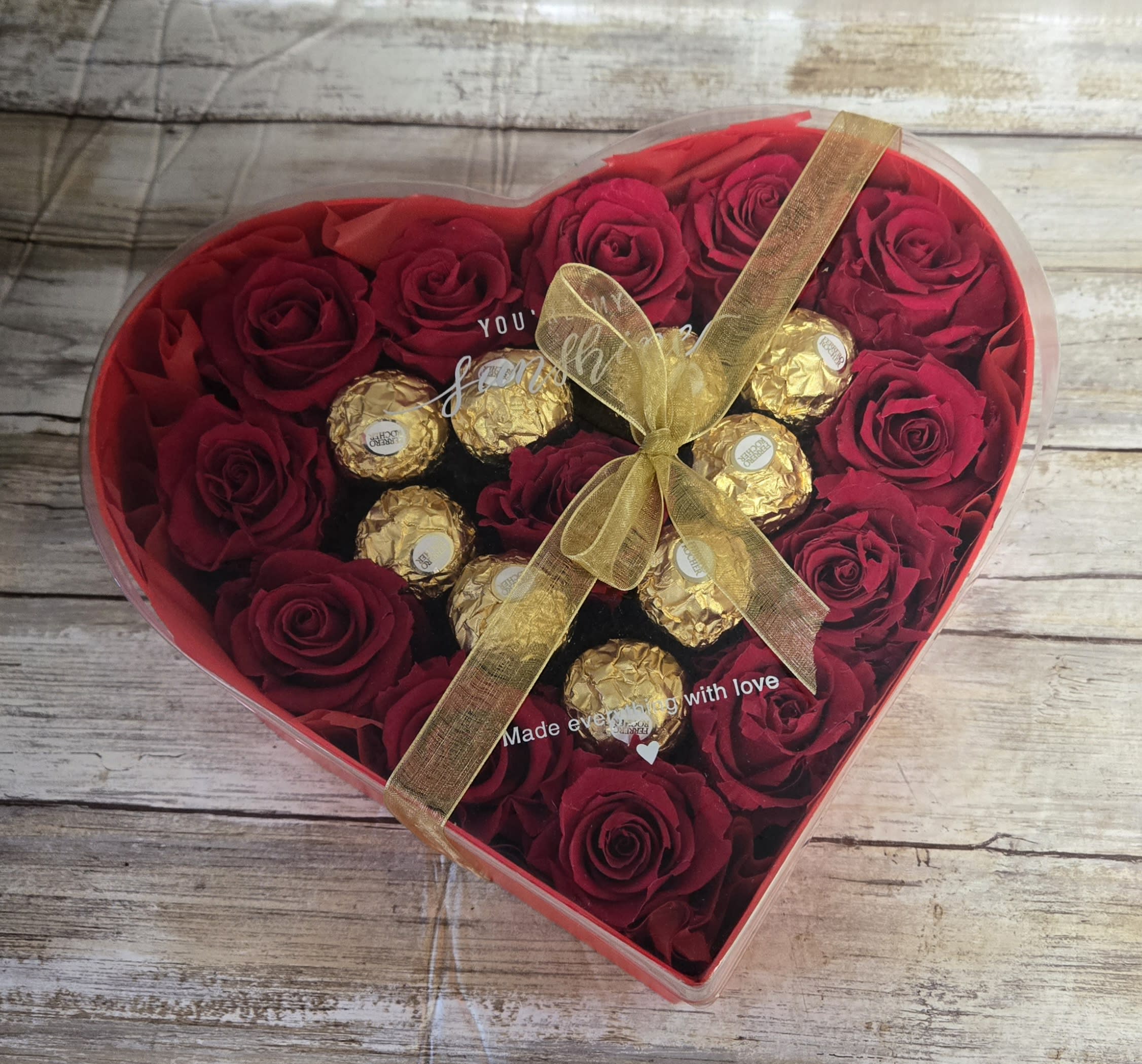 Infinite Rose Sweetheart Box Flower Bouquet