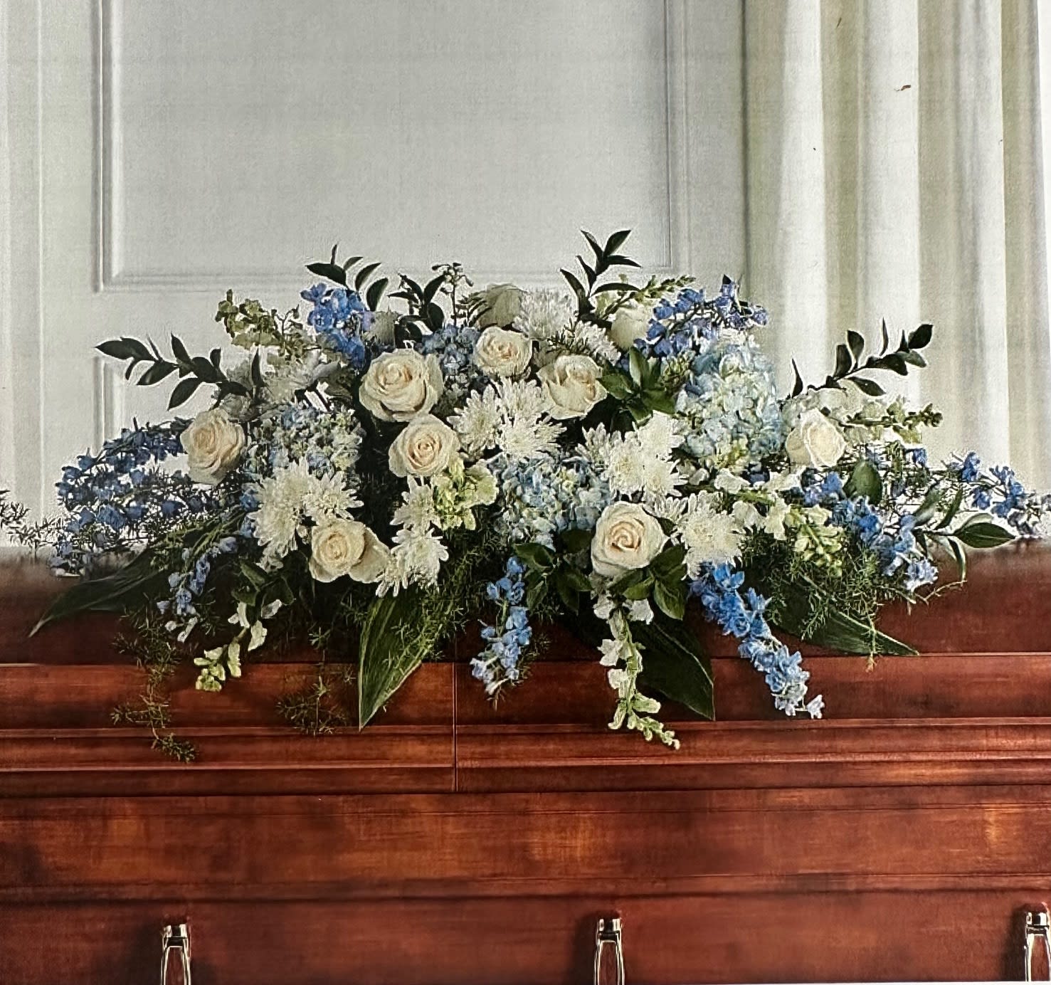 Gentle Waters Casket Spray Flower Bouquet