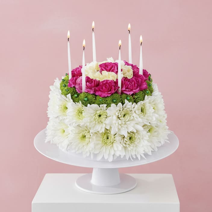 Make A Wish Birthday Cake Flower Bouquet