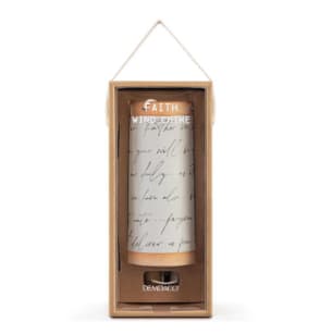 Ceramic Faith Wind Chime with Display Box