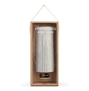 Ceramic Remembrance Wind Chime with Display Box