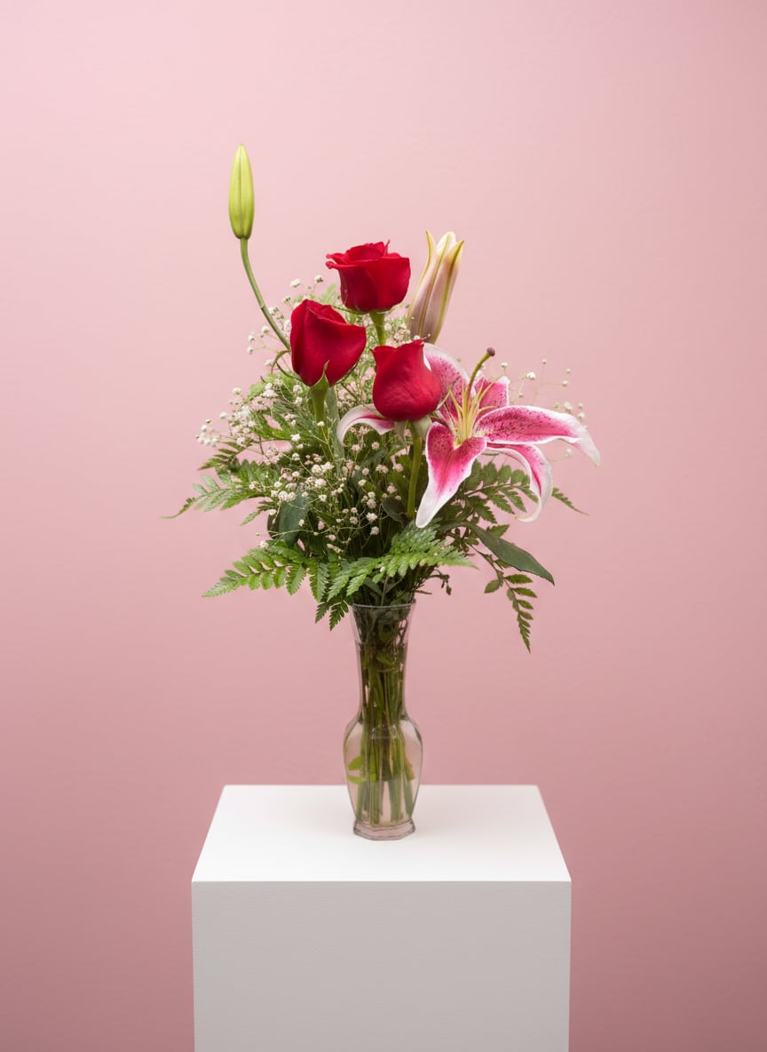 3 Rose Premium Flower Bouquet