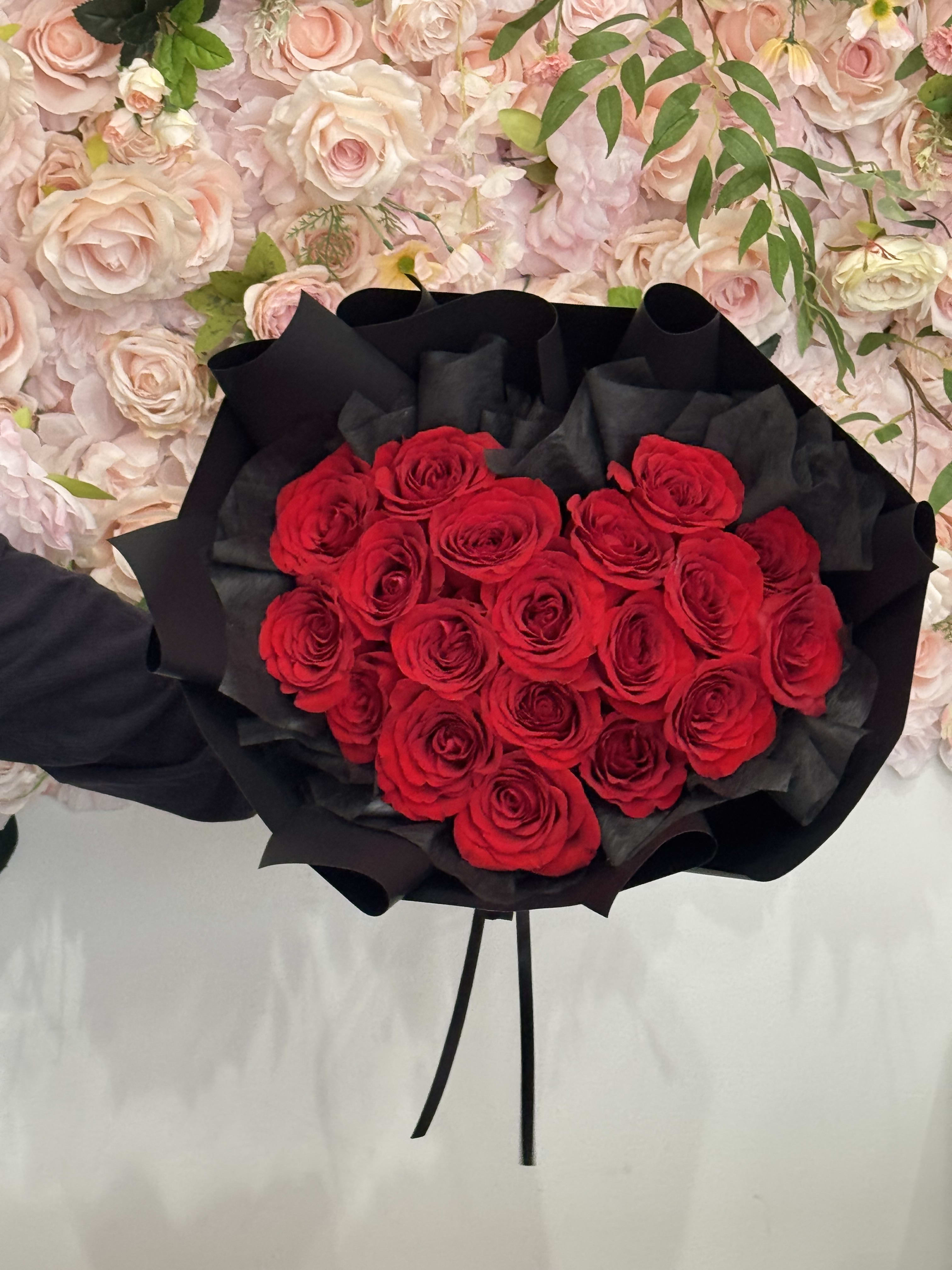Heart-Shaped Rose Bouquet