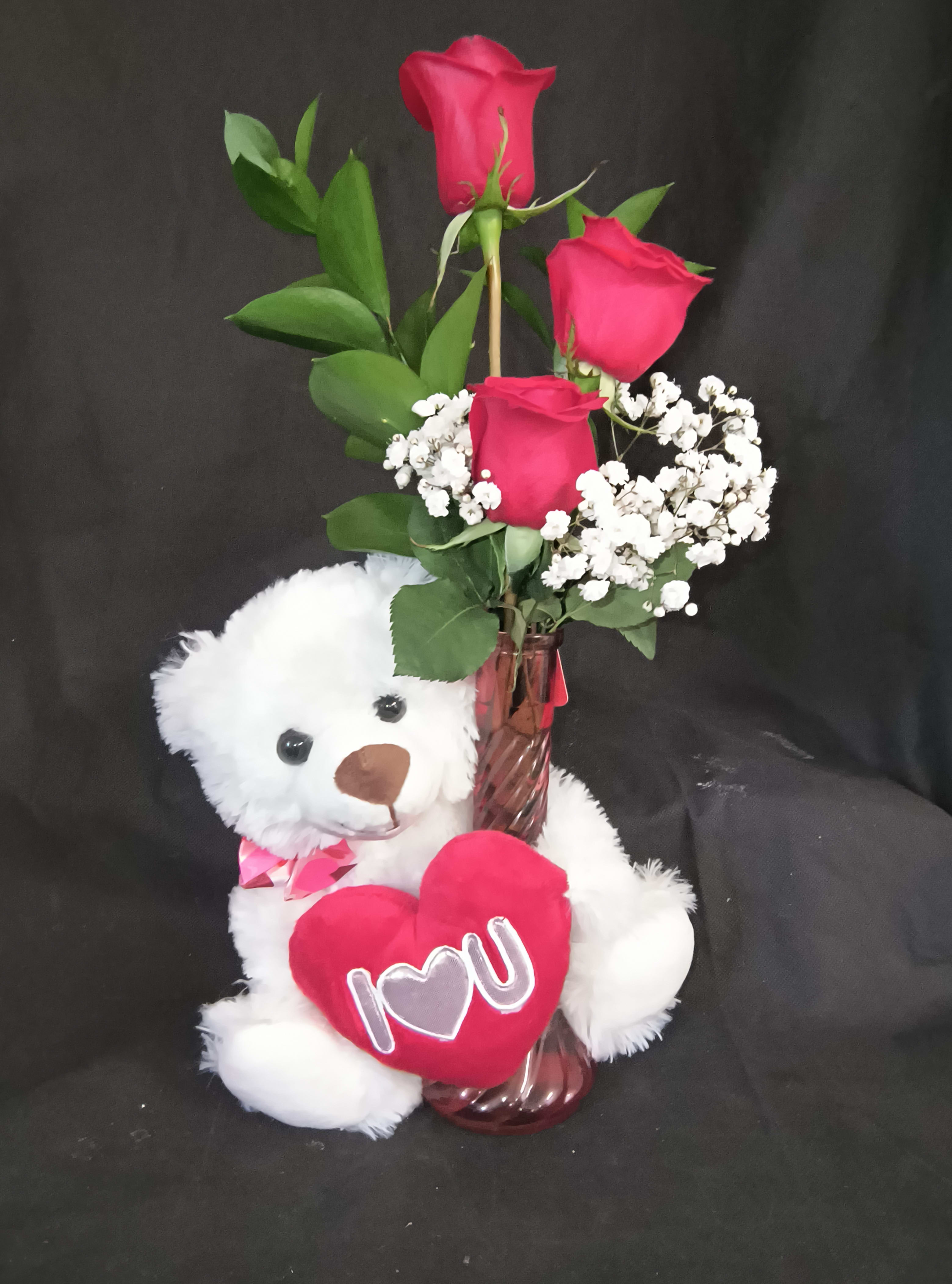 Love You Beary Much Flower Bouquet