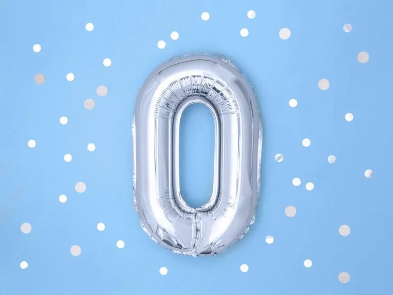 16" Number Balloons Flower Bouquet