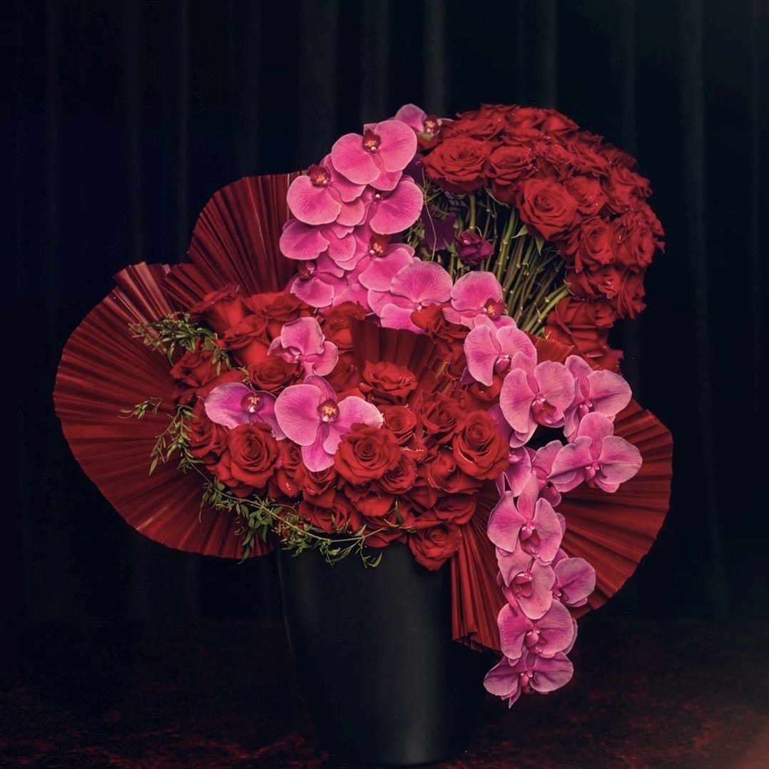 Red kimono Valentin's Rose