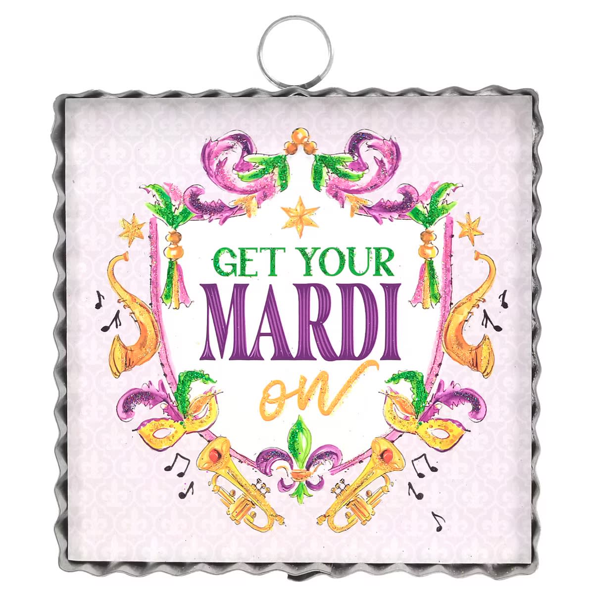 Mini Get Your Mardi Gras On Flower Bouquet