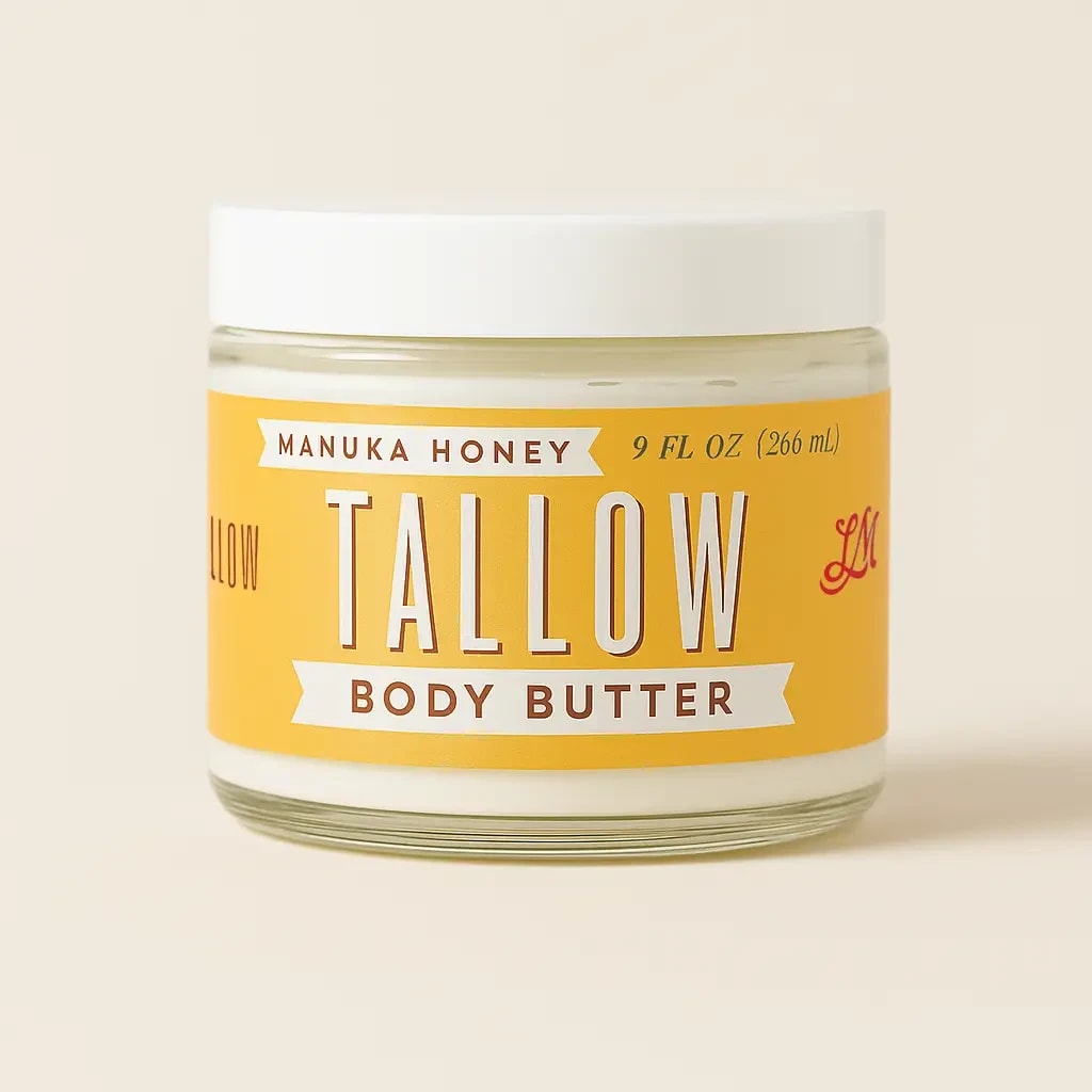 Manuka Honey + Rosehip Tallow Body Butter