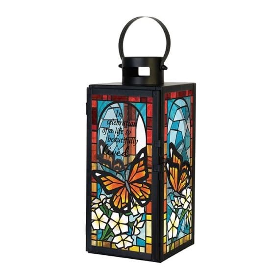 "Celebration of Life" Stained Glass Lantern