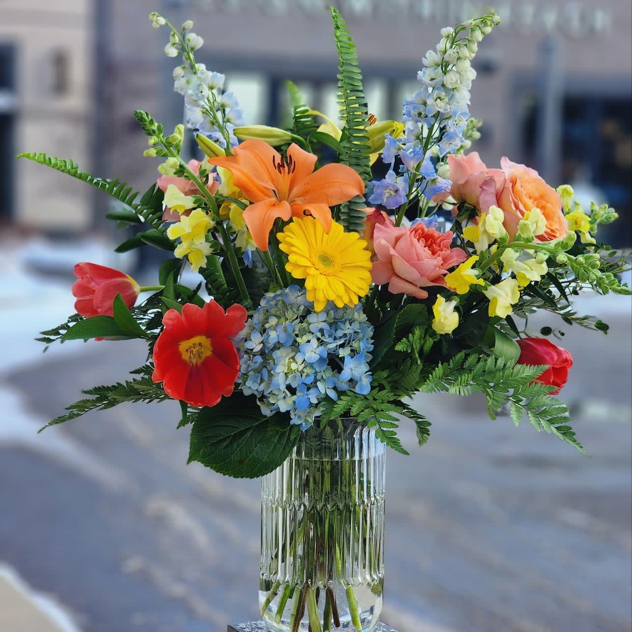 Traditional Style Posh Funeral Arrangement