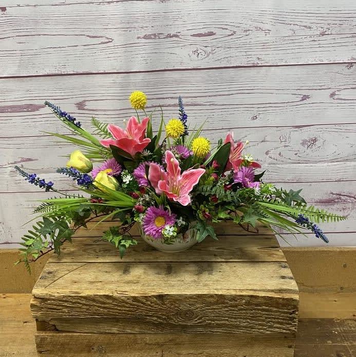 Passionate About Pink Silk (Artificial) Arrangement