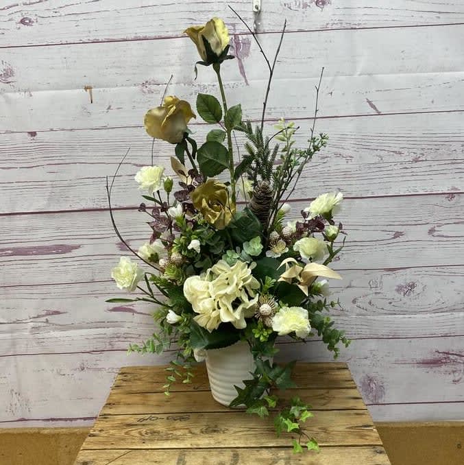 Morning Mist Silk (Artificial) Arrangement Flower Bouquet