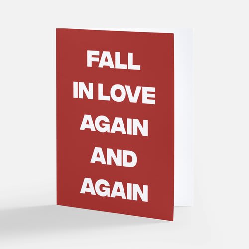 FALL IN LOVE CARD