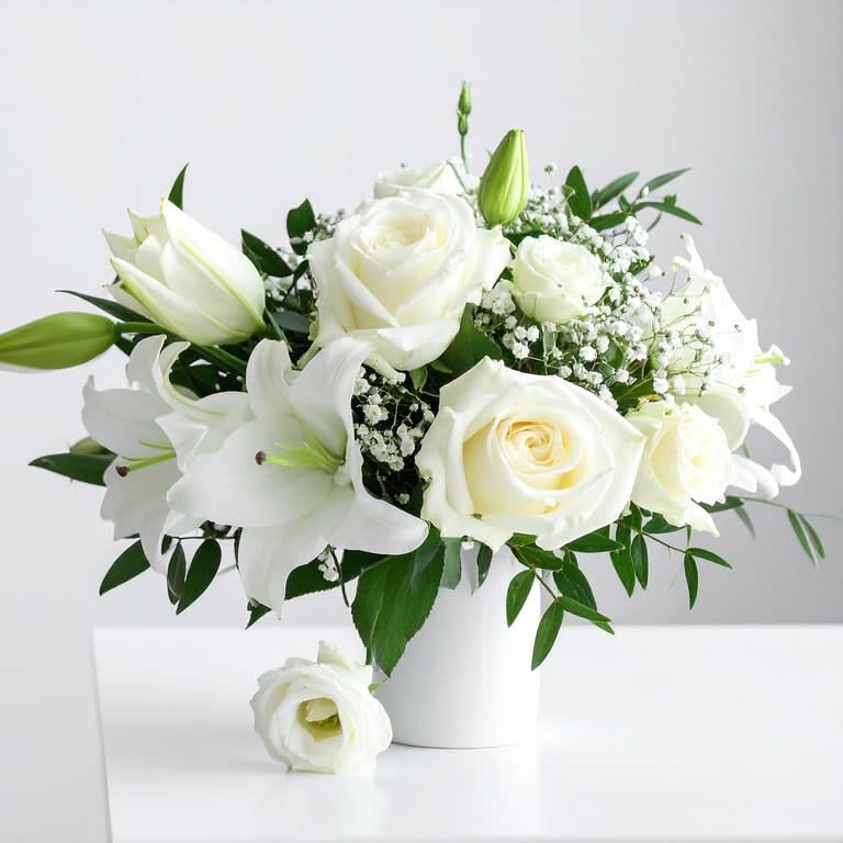 Elevated Sympathy Floral Arrangement - Designer's Choice