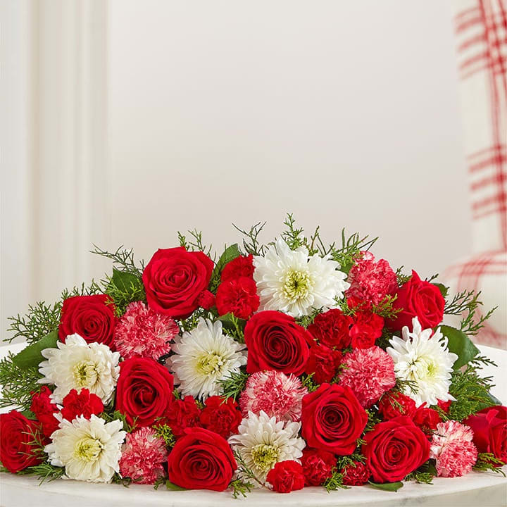 FESTIVE HOLIDAY WRAPPED BOUQUET