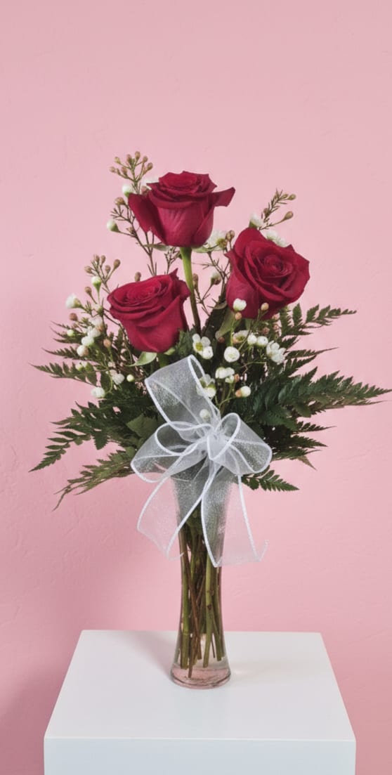 Three Rose Vase