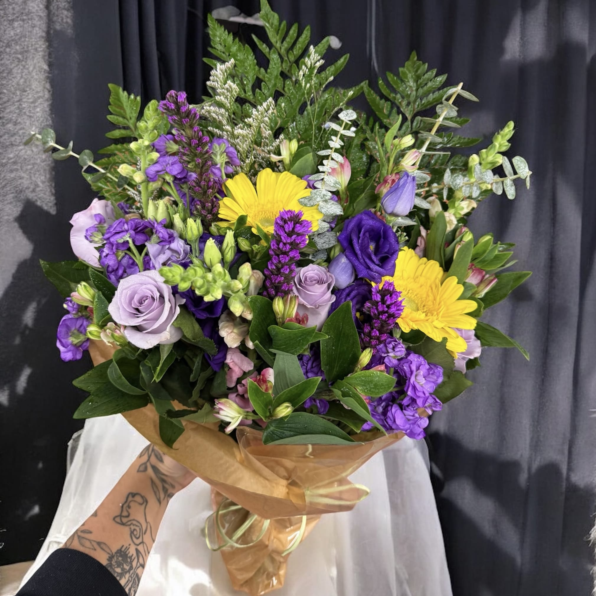 Designer's Choice Wrapped Bouquet Flower Bouquet