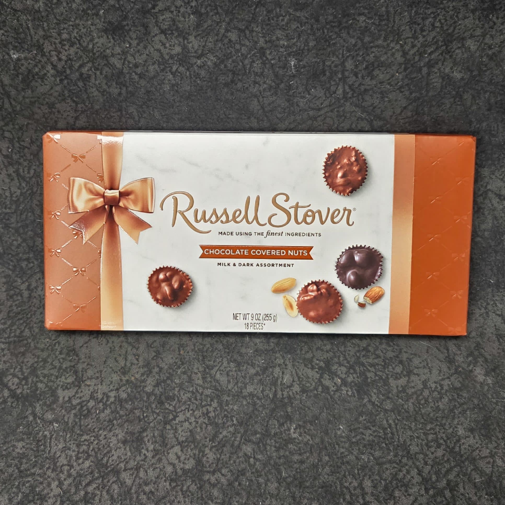 GACANDYCOVEREDNUTS - Russell Stover Chocolate Covered Nuts 9 OZ