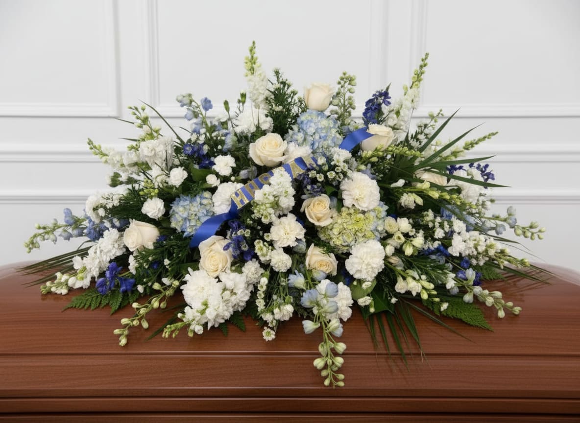 Serene Sky Collection- Casket Spray