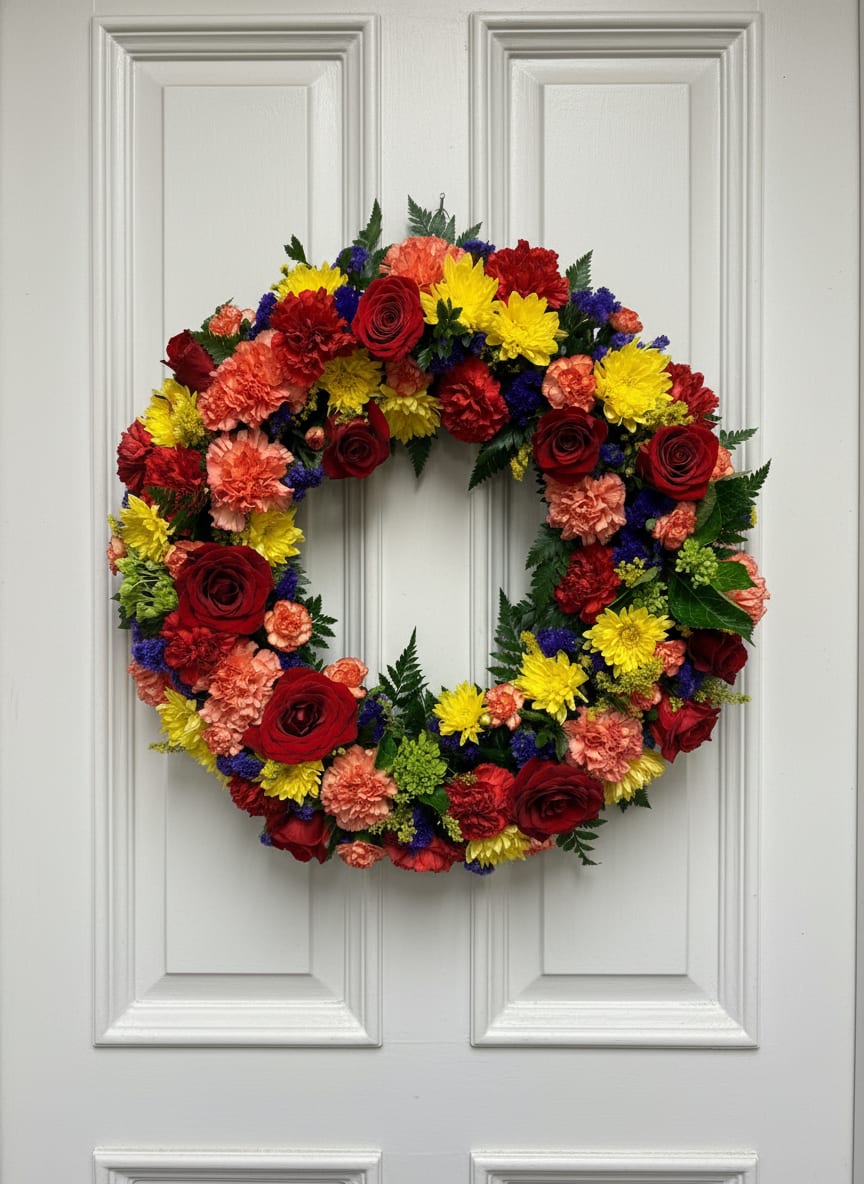 Colorful Reflections Wreath