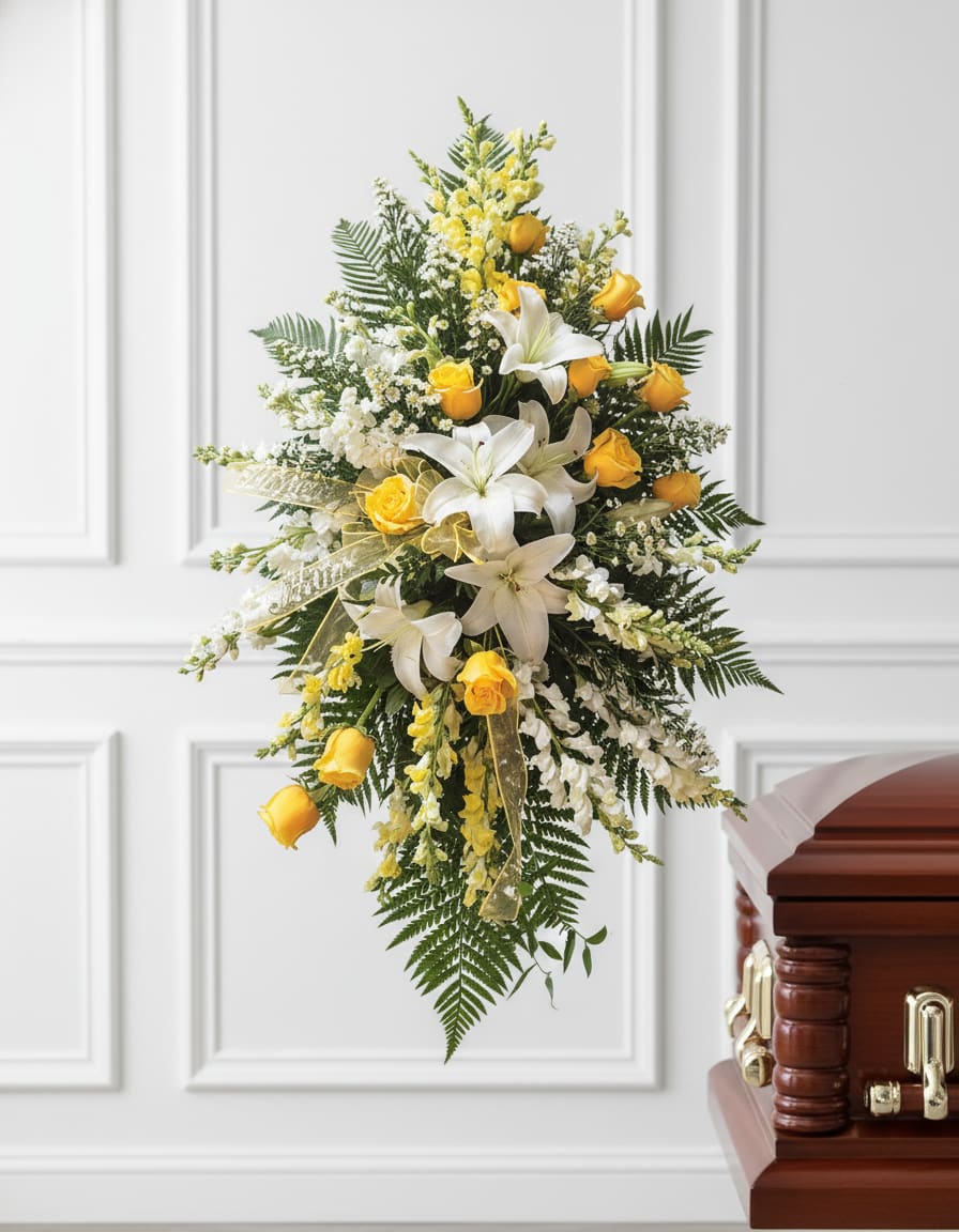 Candlelight Standing Spray Flower Bouquet