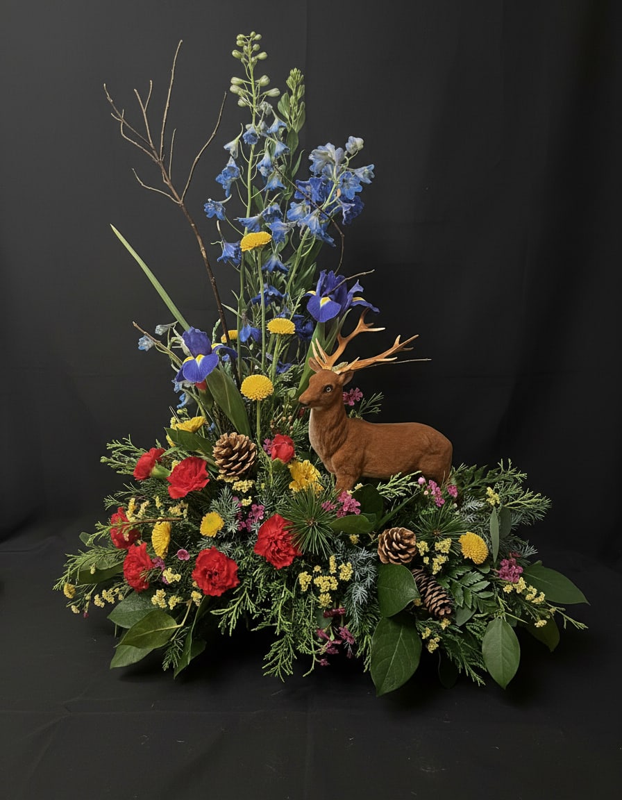 Woodland Deer Sympathy Bouquet