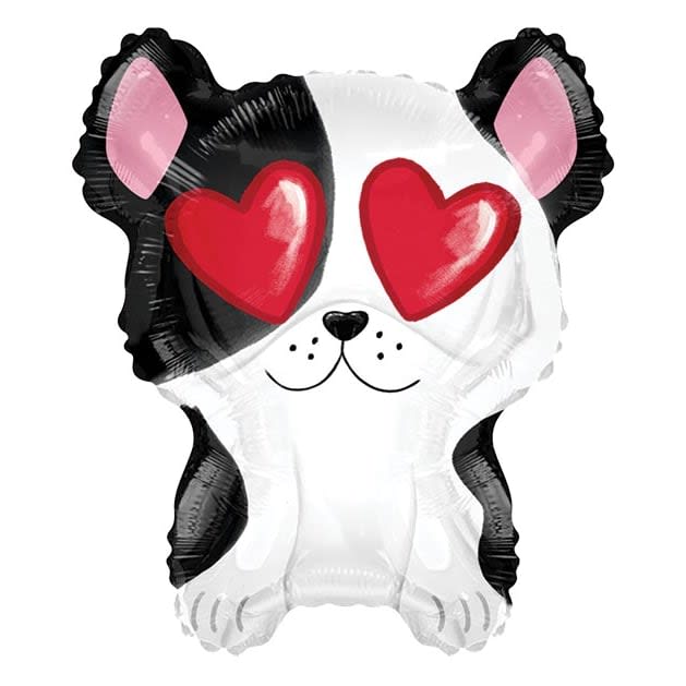 Boston Terrier Balloon Flower Bouquet