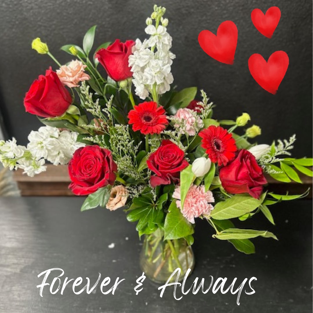 Valentine's Day Special - Forever & Always Flower Bouquet
