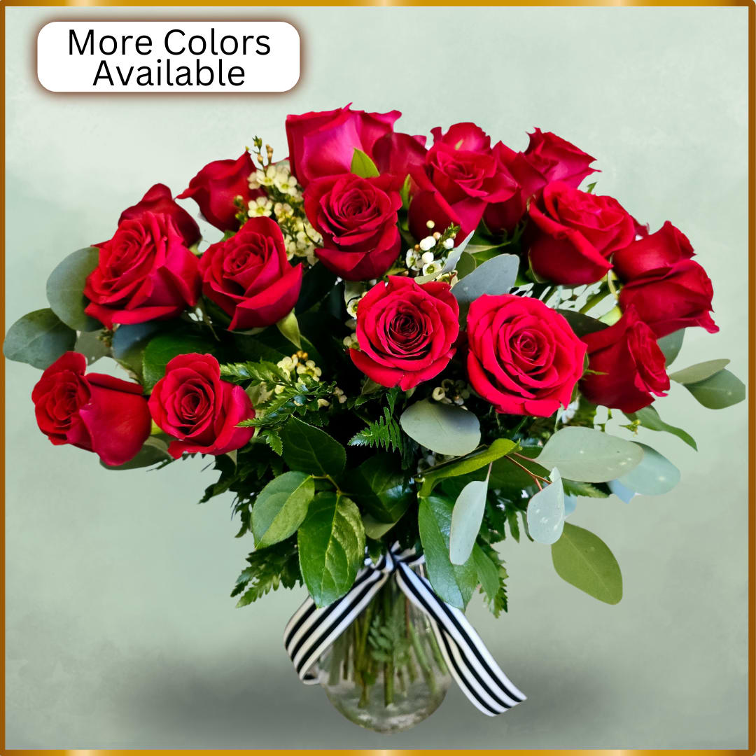 LPF Two Dozen Roses Flower Bouquet