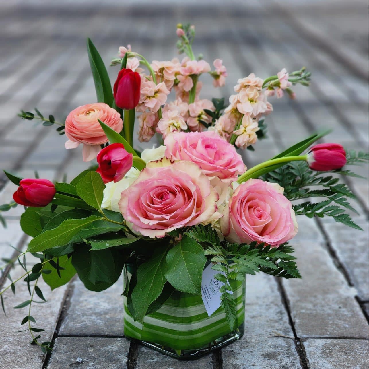 Valentine Colors Lavish Signature Arrangement