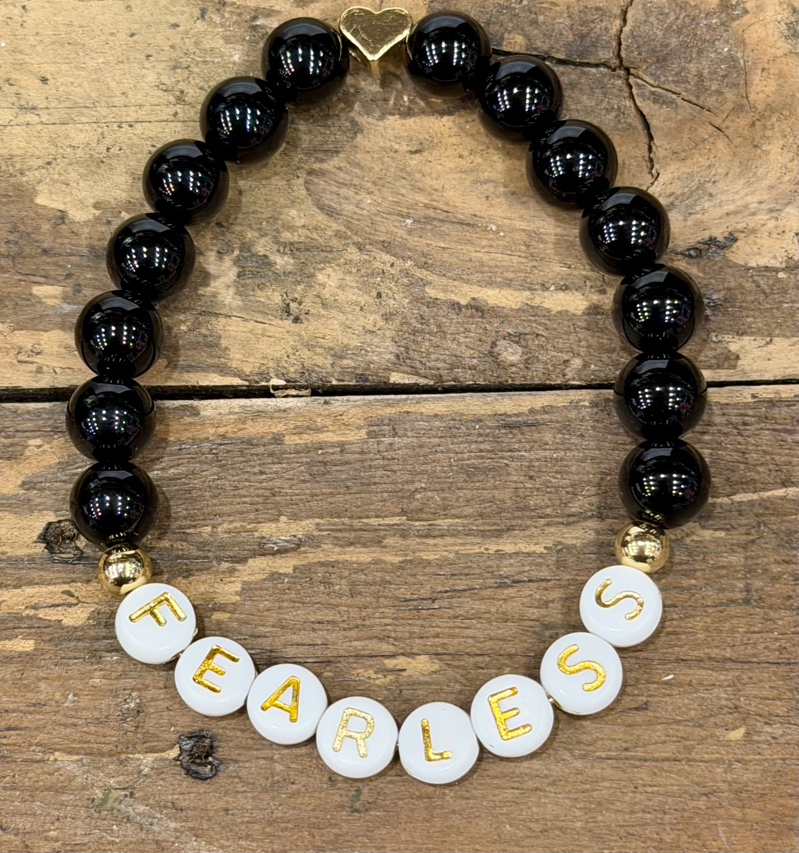 Black Onyx Fearless Bracelet