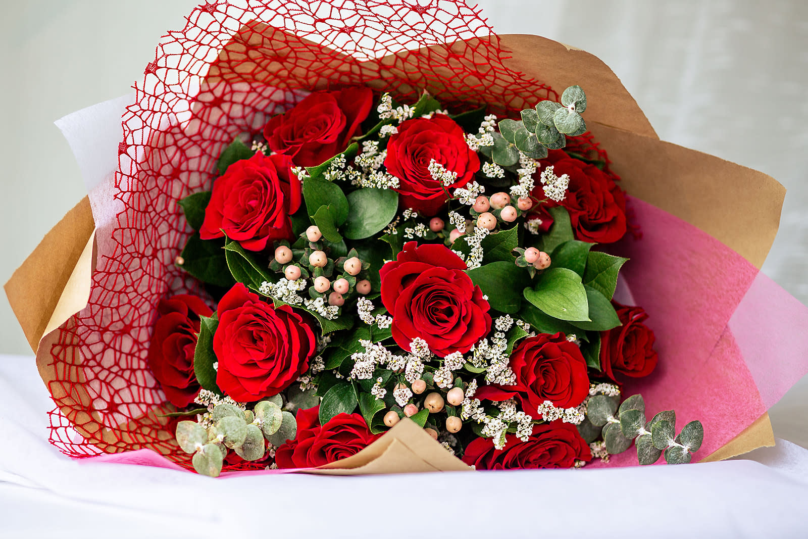 Valentines Day Dozen Reasons to Say 'I Love You" Flower Bouquet