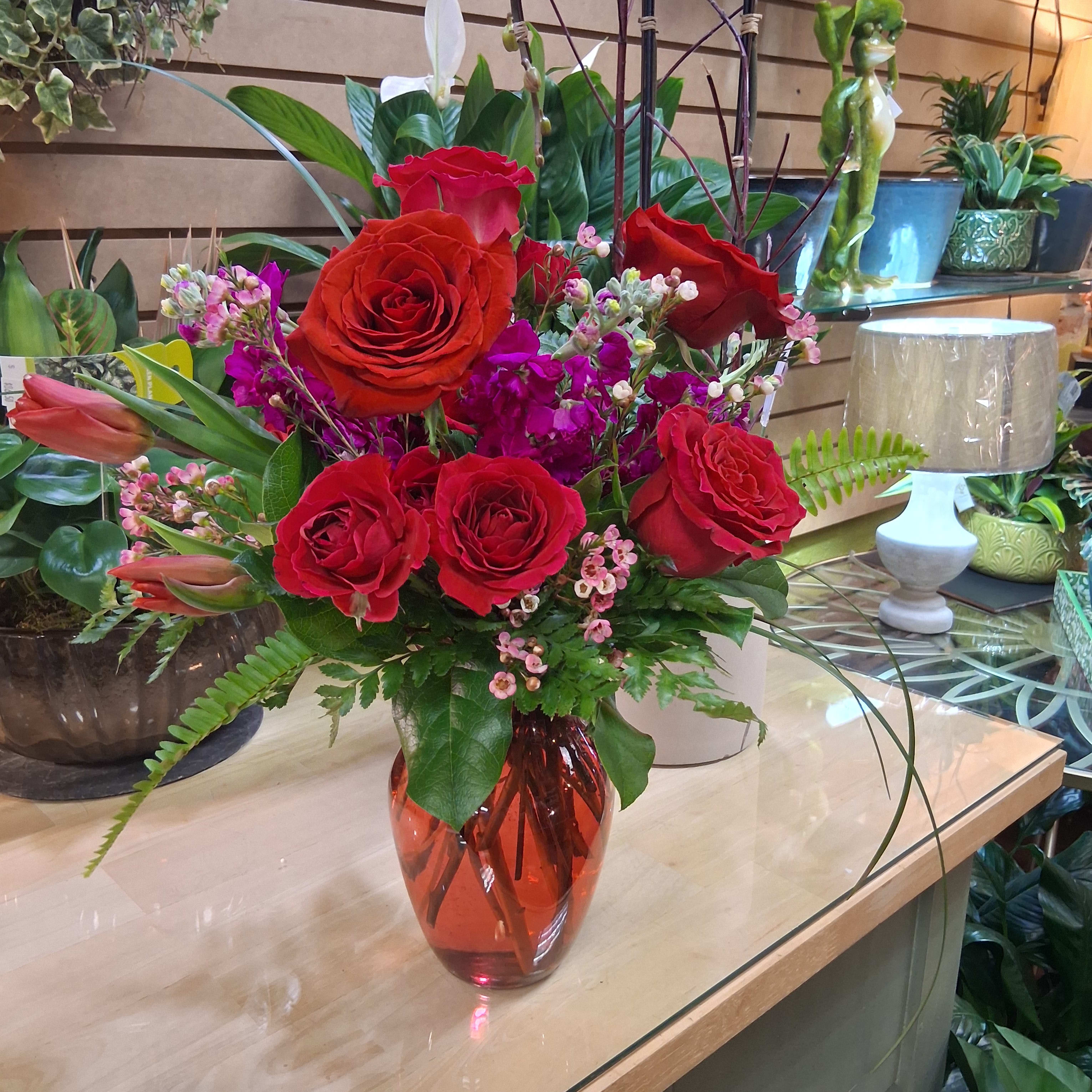 Fiery Fucshia Flower Bouquet