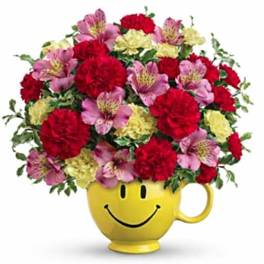 Cute Cup of Affection Flower Bouquet