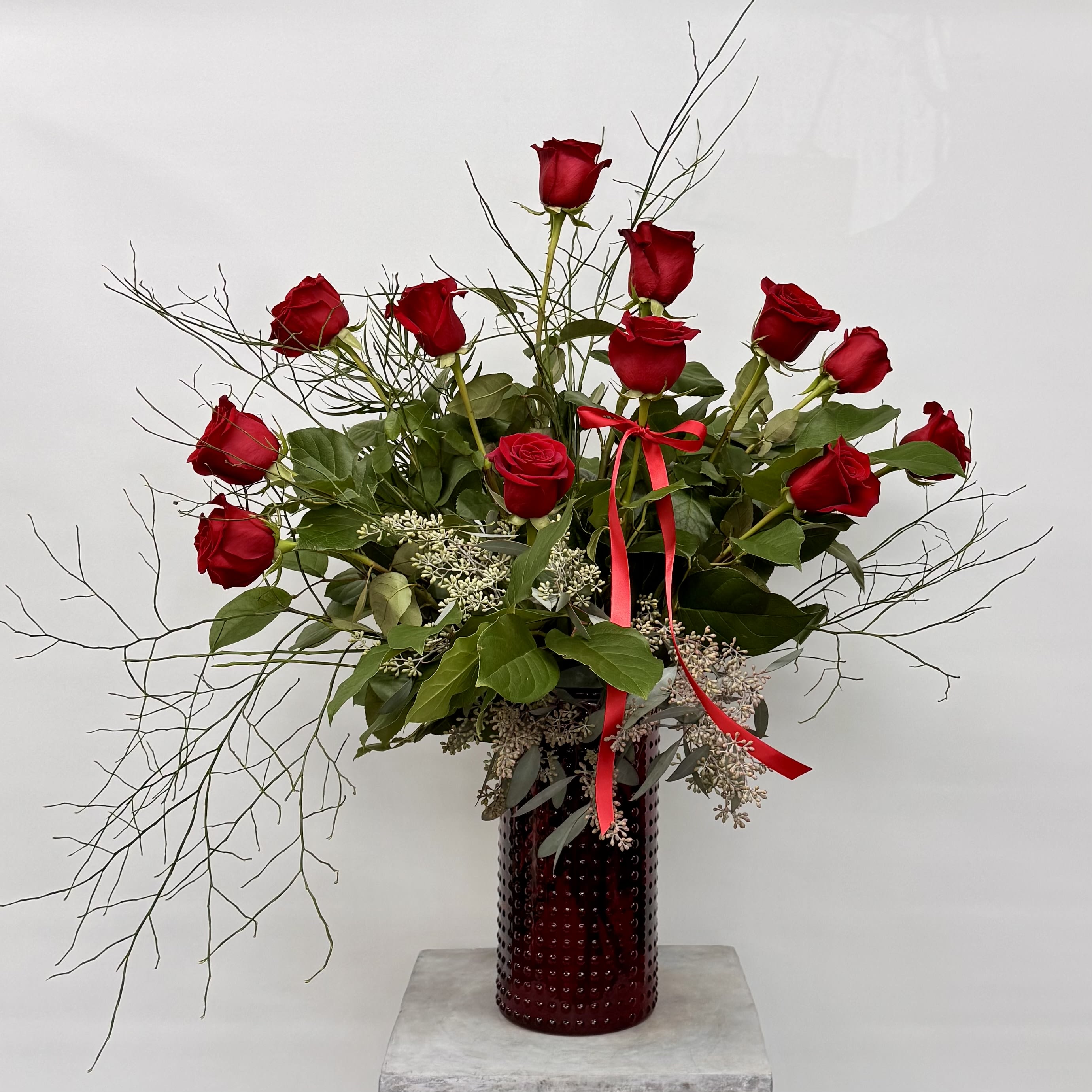 Red Roses Arranged