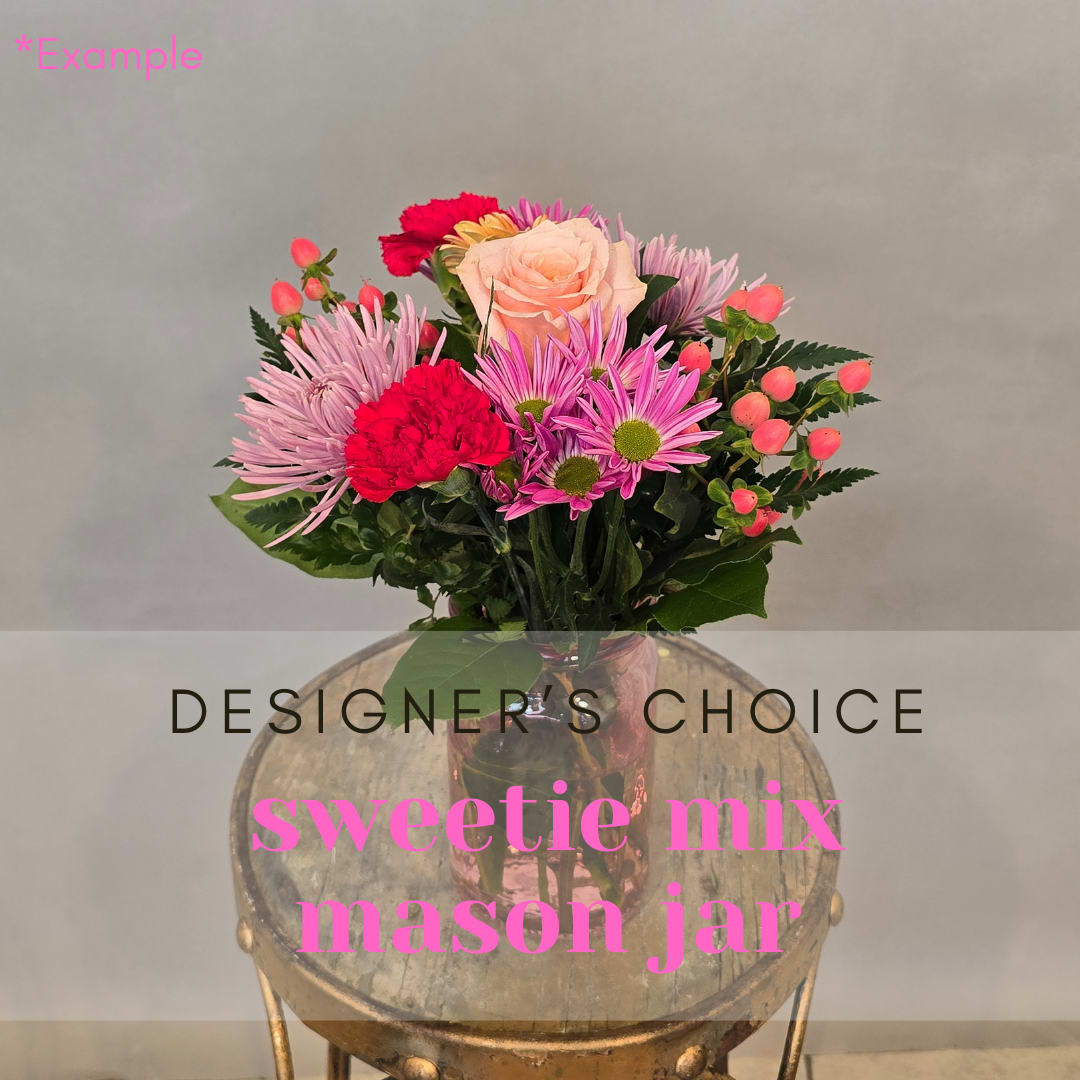MASON JAR ASORTMENT - DESIGNER'S CHOICE Flower Bouquet