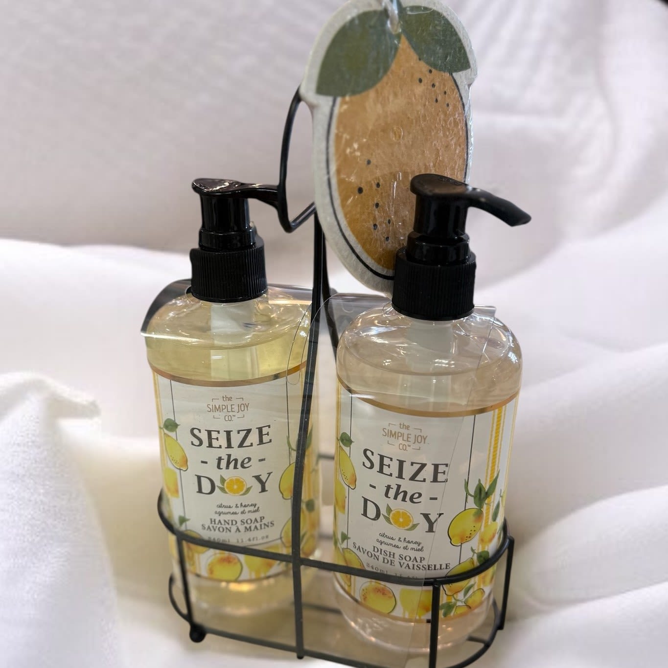Seize the Day Hand and Dish Soap Gift Set Flower Bouquet