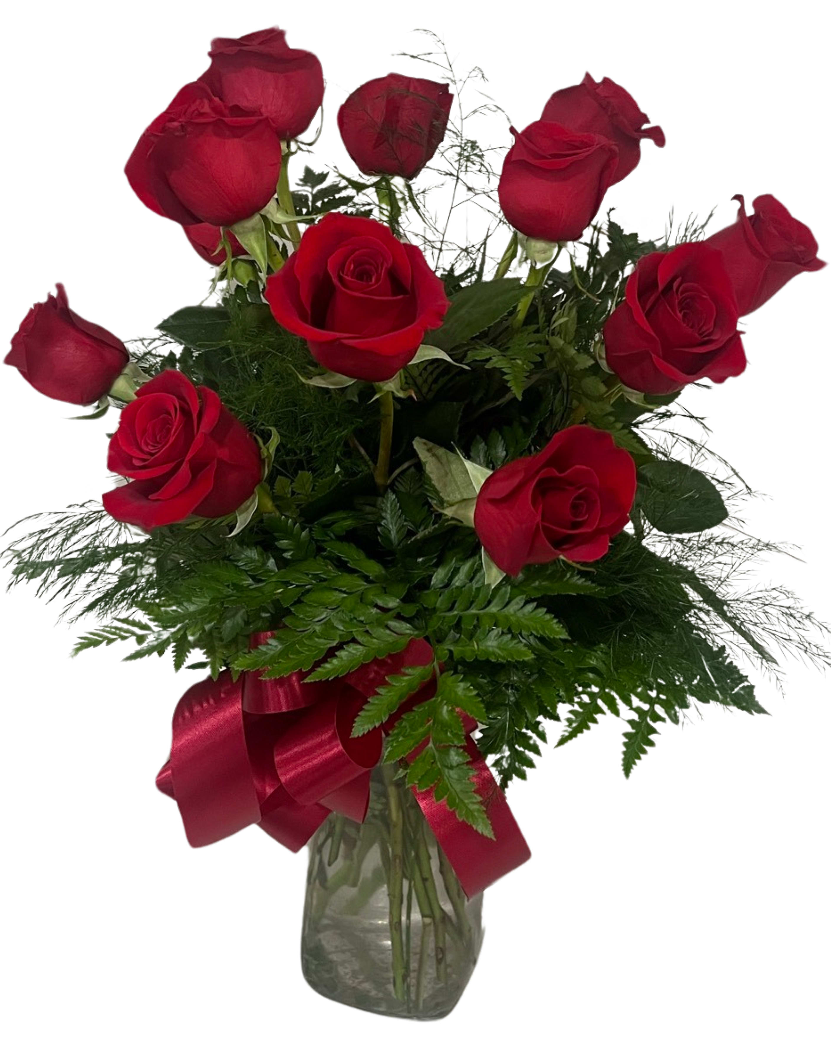 Simple Dozen Red Rose